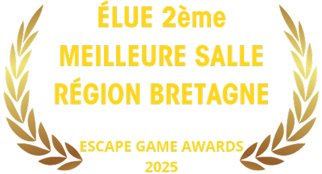 ÉLUE 2ème MEILLEURE SALLE RÉGION BRETAGNE ESCAPE GAME AWARDS 2024 1